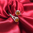 Art Pewter Celtic Birthstone Ring - Silver Plated Pewter - Made in Scotland - November (Topaz) - Heritage Of Scotland -