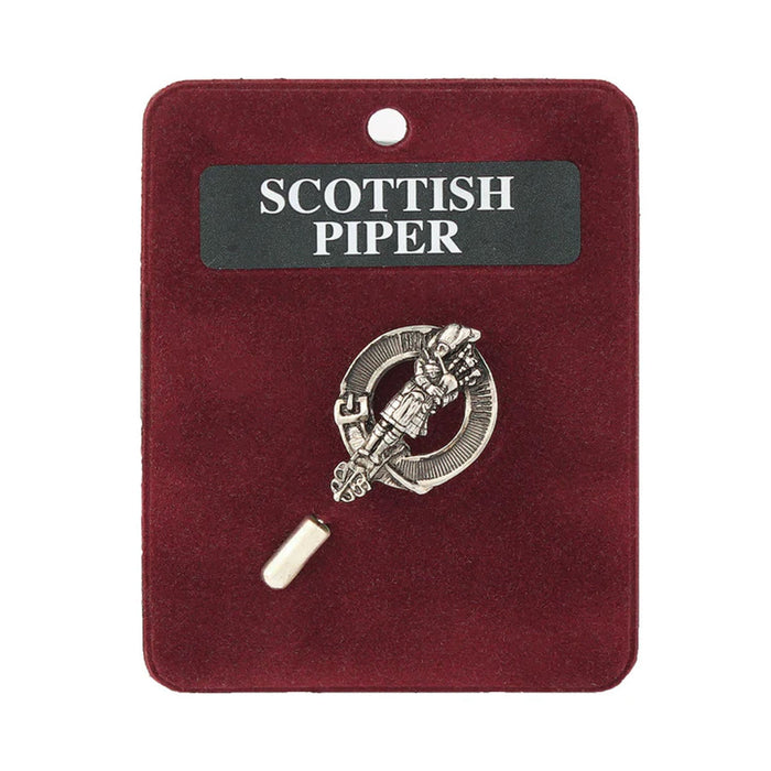 Art Pewter Kilt Pin Scots Piper - Heritage Of Scotland - SCOTS PIPER