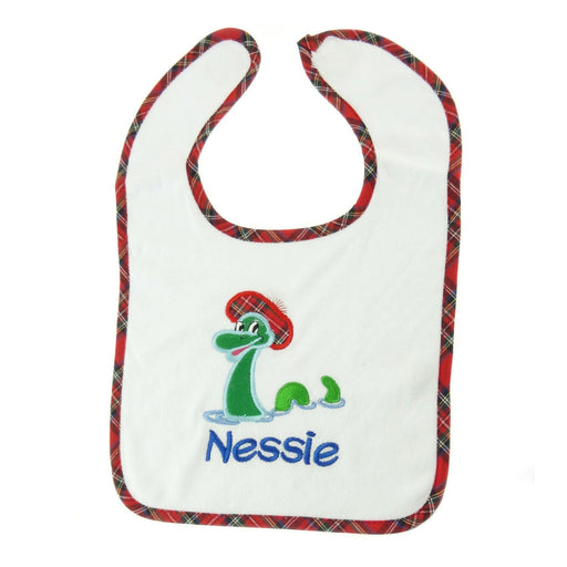 Babies Bib - Tartan Happy Nessie - Heritage Of Scotland - NESSIE