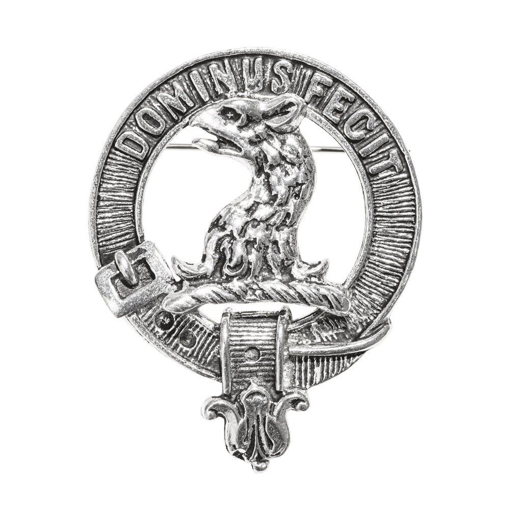 Baird Clan Badge, Kilt Pin, Lapel Pin, Cufflinks, Keyring/Key Fob & Gift Set — Fine Pewter by Art Pewter — Made in Scotland (Shiny Finish) - Heritage Of Scotland - Badge