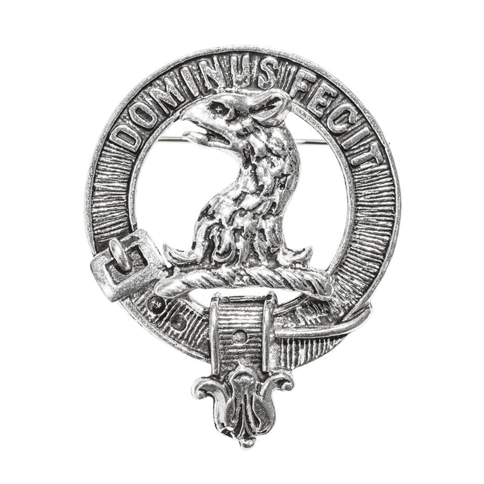 Baird Clan Badge, Kilt Pin, Lapel Pin, Cufflinks, Keyring/Key Fob & Gift Set — Fine Pewter by Art Pewter — Made in Scotland (Shiny Finish) - Heritage Of Scotland - Badge