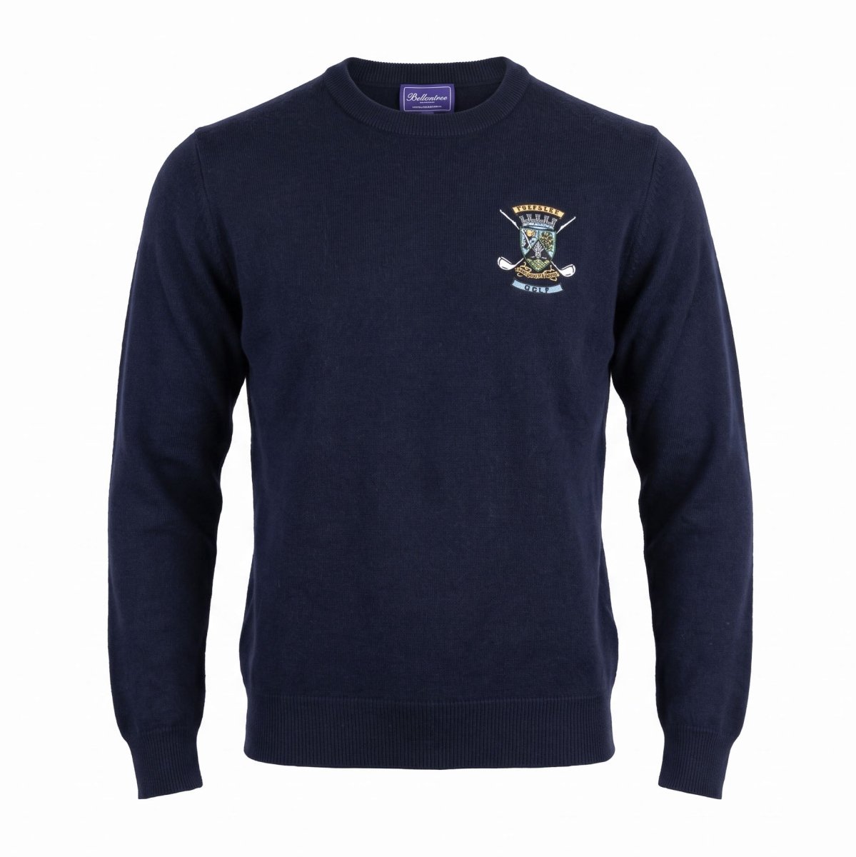 Ballantrae Golf Crew Neck Jumper - Navy - Heritage Of Scotland - S