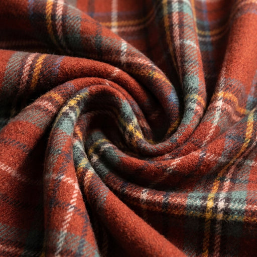 Ballmoral Highland Wool Blend Scottish Tartan Blanket Throw - Recycled Wool - 155 x 190 cm - STEWART ROYAL ANTIQUE - Heritage Of Scotland -