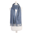 Balmoral 100% Cashmere Woven Scarf - PLAIN JEANS - Heritage Of Scotland -