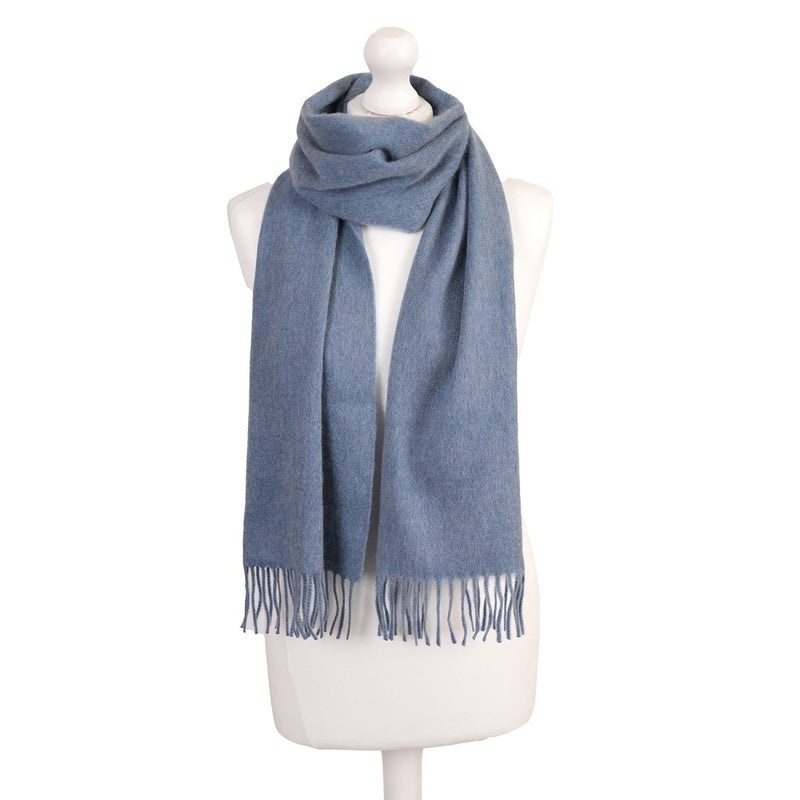 Balmoral 100% Cashmere Woven Scarf - PLAIN JEANS - Heritage Of Scotland -