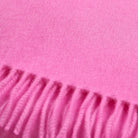 Balmoral 100% Cashmere Woven Scarf - PLAIN LIPSTICK PINK - Heritage Of Scotland -