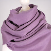 Balmoral 100% Cashmere Woven Scarf - PLAIN PURPLE - Heritage Of Scotland -