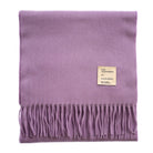 Balmoral 100% Cashmere Woven Scarf - PLAIN PURPLE - Heritage Of Scotland -
