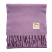 Balmoral 100% Cashmere Woven Scarf - PLAIN PURPLE - Heritage Of Scotland -