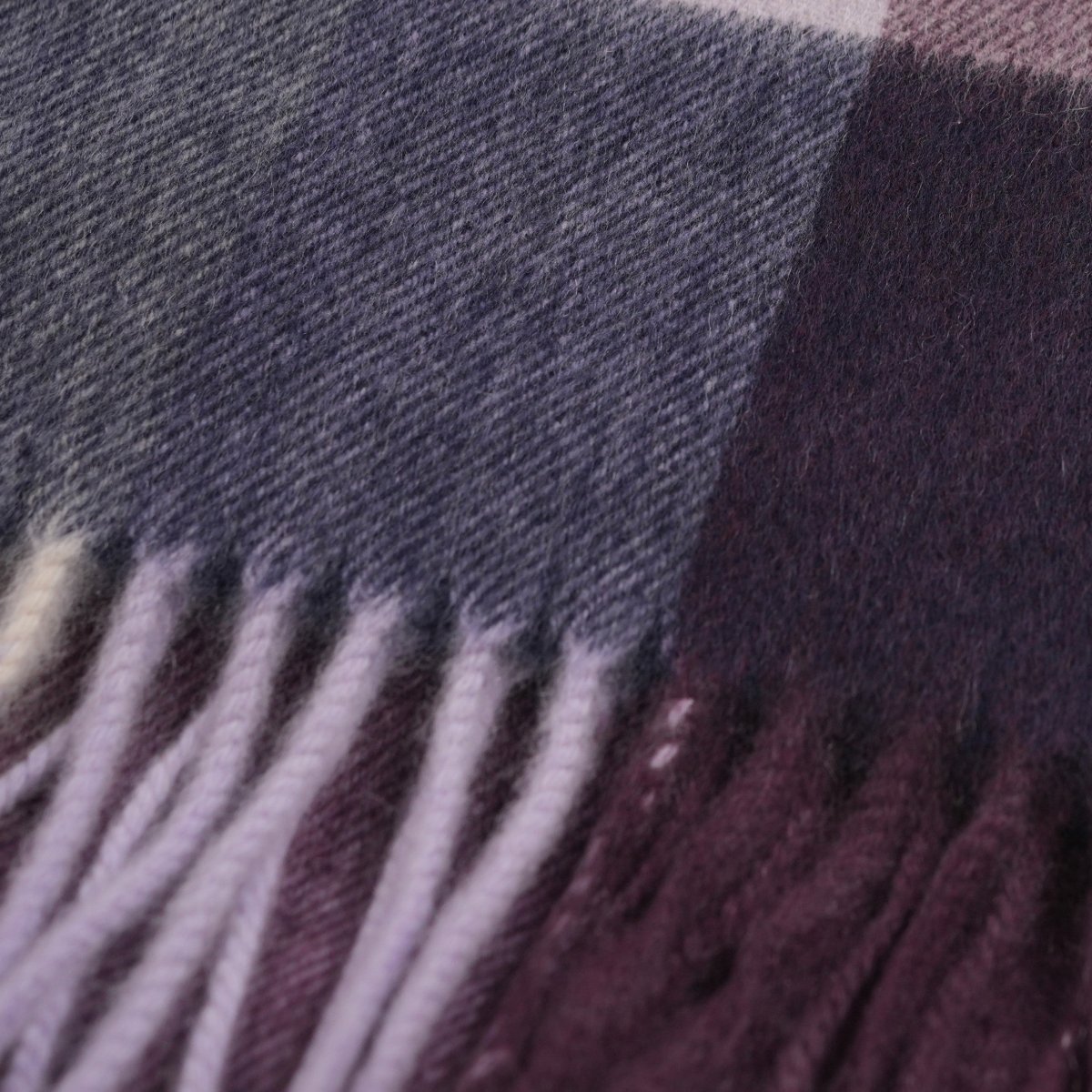 Balmoral 100% Cashmere Woven Scarf Tartan and Checks - Made in Scotland - BLOCK CHECK PINK - Heritage Of Scotland -