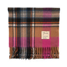 Balmoral 100% Cashmere Woven Scarf Tartan and Checks - Made in Scotland - EXPLODED BRUCE CAMEL - Heritage Of Scotland -