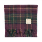 Balmoral 100% Cashmere Woven Scarf Tartan and Checks - Made in Scotland - MACKELLAR PLUM - Heritage Of Scotland -