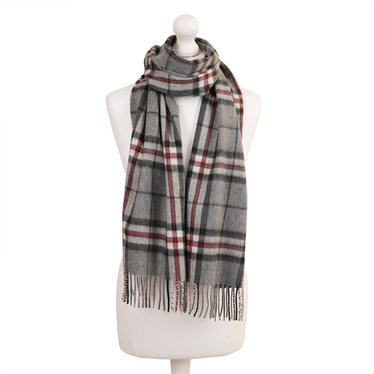 Balmoral 100% Cashmere Woven Scarf Tartan and Checks - Made in Scotland - THOMSON GREY - Heritage Of Scotland -