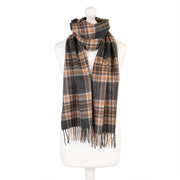 Balmoral 100% Cashmere Woven Scarf Tartans and Checks - Made in Scotland - Heritage Of Scotland - TAWNEY