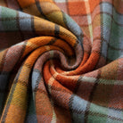 Balmoral Highland Wool Blend Scottish Tartan Blanket Throw - Recycled Wool - 155 x 190 cm - BUCHANAN AUTUMN - Heritage Of Scotland -