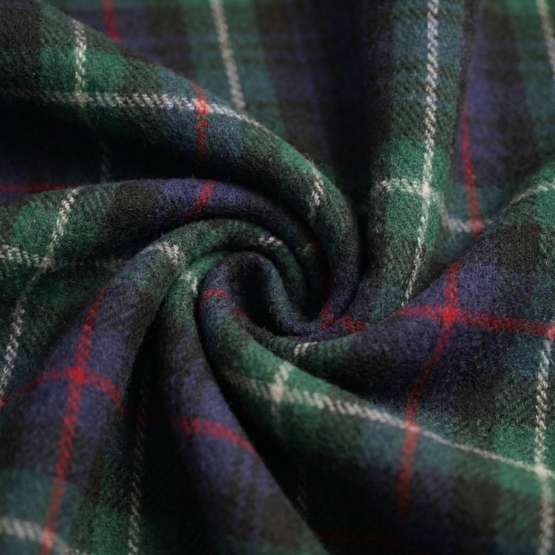 Balmoral Highland Wool Blend Scottish Tartan Blanket Throw - Recycled Wool - 155 x 190 cm - MACKENZIE - Heritage Of Scotland -
