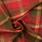 Balmoral Woollen Knee Blanket with Fringed Edges - Dark Maple - Heritage Of Scotland - 