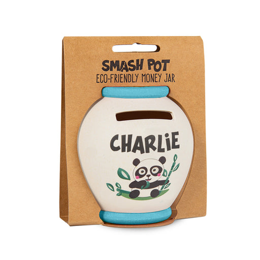 Bamboo Crew Smash Pot Money Jar - S Charlie - Heritage Of Scotland - CHARLIE