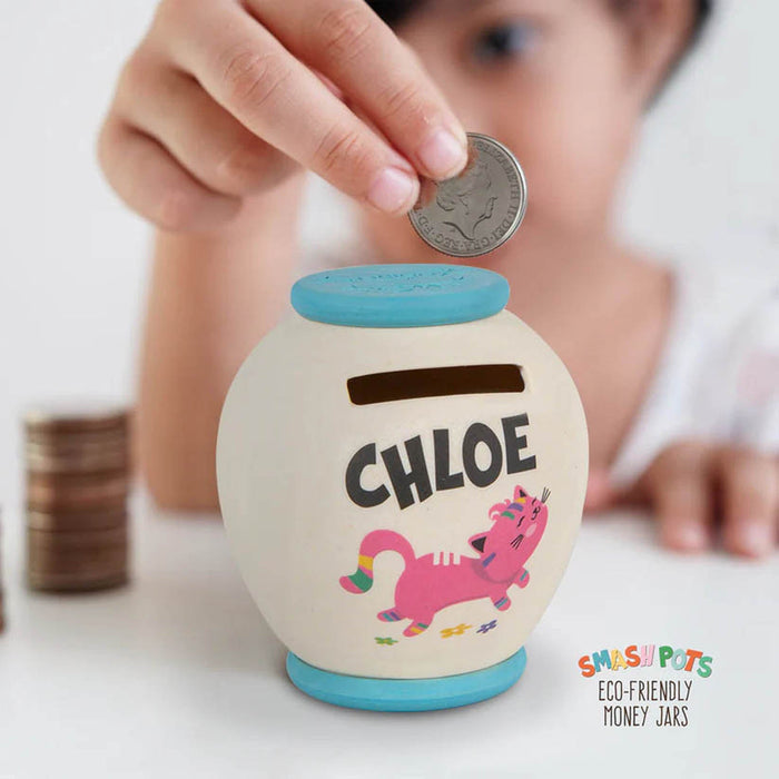 Bamboo Crew Smash Pot Money Jar - S Chloe - Heritage Of Scotland - CHLOE