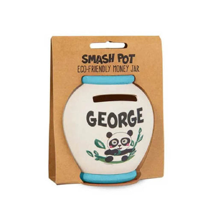 Bamboo Crew Smash Pot Money Jar - S George - Heritage Of Scotland - GEORGE