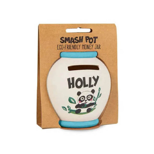 Bamboo Crew Smash Pot Money Jar - S Holly - Heritage Of Scotland - HOLLY