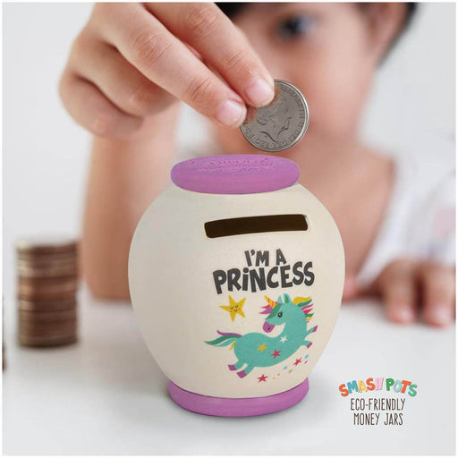 Bamboo Crew Smash Pot Money Jar - S I'm A Princess - Heritage Of Scotland - I'M A PRINCESS