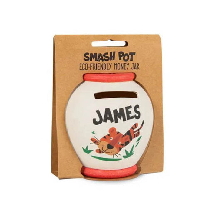 Bamboo Crew Smash Pot Money Jar - S James - Heritage Of Scotland - JAMES