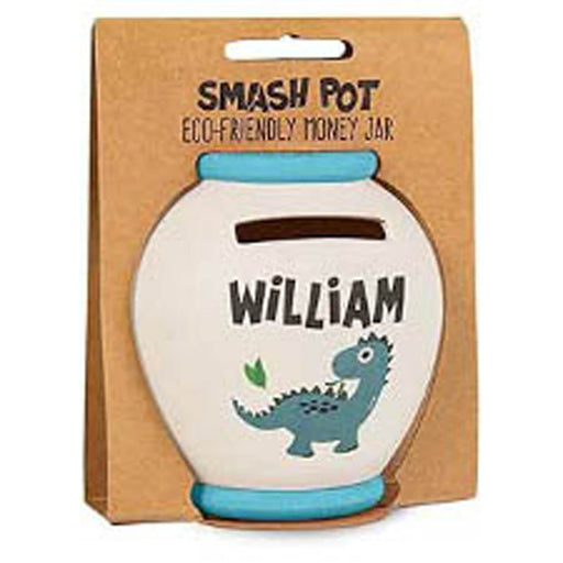 Bamboo Crew Smash Pot Money Jar - S William - Heritage Of Scotland - WILLIAM