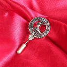 Barclay Clan Badge, Kilt Pin, Lapel Pin, Cufflinks, Keyring/Key Fob & Gift Set — Fine Pewter by Art Pewter — Made in Scotland (Shiny Finish) - Heritage Of Scotland - Lapel Pin