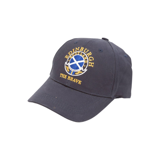 Baseball Cap Circle Edin/Scot/Flag/Brave - Heritage Of Scotland - NAVY