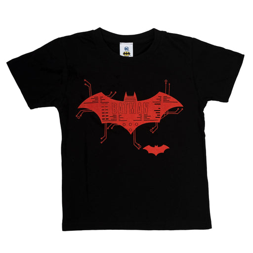 Batman Kids Black Tech Logo T-Shirt - Heritage Of Scotland - NA