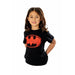 Batman Kids Red Batsign Unisex T-Shirt - Heritage Of Scotland - BLACK