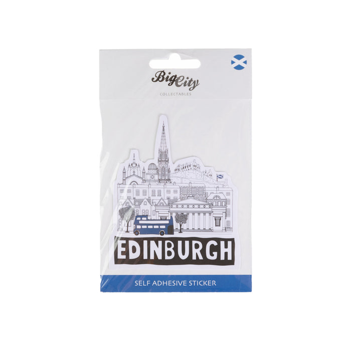 Big City Edinburgh Skyline Sticker - Heritage Of Scotland - NA