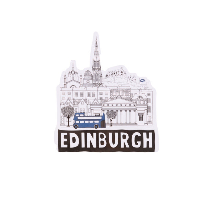 Big City Edinburgh Skyline Sticker - Heritage Of Scotland - NA