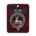 Blair Clan Badge, Kilt Pin, Lapel Pin, Cufflinks, Keyring/Key Fob & Gift Set — Fine Pewter by Art Pewter — Made in Scotland (Shiny Finish) - Heritage Of Scotland - Badge