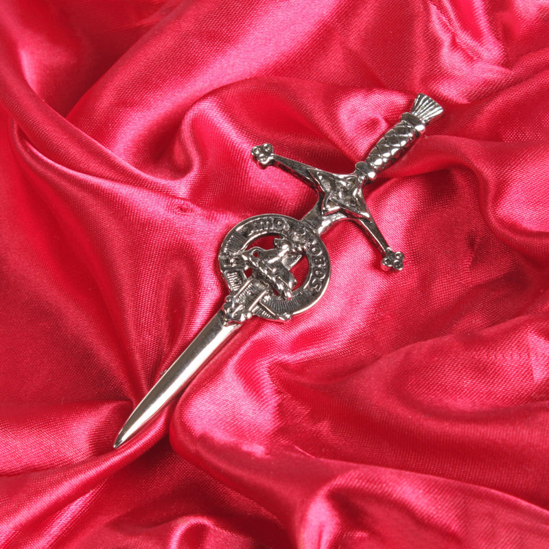Blair Clan Badge, Kilt Pin, Lapel Pin, Cufflinks, Keyring/Key Fob & Gift Set — Fine Pewter by Art Pewter — Made in Scotland (Shiny Finish) - Heritage Of Scotland - Kilt Pin