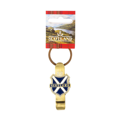 Bottle Opener Brass - Scotland Shield - Heritage Of Scotland - NA