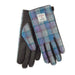 Boxed Harris Tweed and Brown Leather Ladies Gloves - Heritage Of Scotland - COL098 / SML