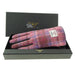 Boxed Harris Tweed and Brown Leather Ladies Gloves - Heritage Of Scotland - COL103 / LGE