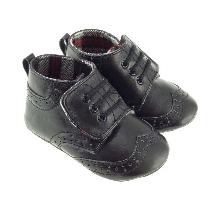 Boys Brogues - Heritage Of Scotland - BLACK