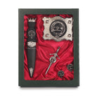 Brodie Clan Badge, Kilt Pin, Lapel Pin, Cufflinks, Keyring/Key Fob & Gift Set — Fine Pewter by Art Pewter — Made in Scotland (Shiny Finish) - Heritage Of Scotland - Gift Set