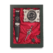Brodie Clan Badge, Kilt Pin, Lapel Pin, Cufflinks, Keyring/Key Fob & Gift Set — Fine Pewter by Art Pewter — Made in Scotland (Shiny Finish) - Heritage Of Scotland - Gift Set