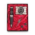 Brodie Clan Badge, Kilt Pin, Lapel Pin, Cufflinks, Keyring/Key Fob & Gift Set — Fine Pewter by Art Pewter — Made in Scotland (Shiny Finish) - Heritage Of Scotland - Gift Set