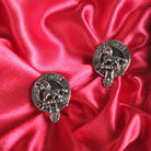 Bruce Clan Badge, Kilt Pin, Lapel Pin, Cufflinks, Keyring/Key Fob & Gift Set — Fine Pewter by Art Pewter — Made in Scotland (Shiny Finish) - Heritage Of Scotland - Cufflinks