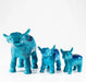 Brushed Aqua Highland Cow Xl - Heritage Of Scotland - AQUA