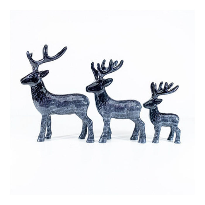 Brushed Black Highland Stag Large - Heritage Of Scotland - BLACK