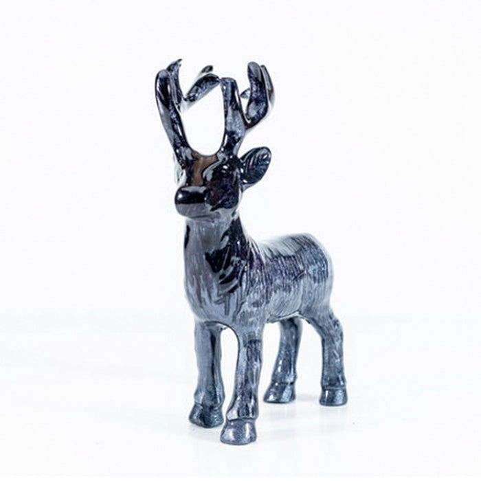 Brushed Black Highland Stag Medium - Heritage Of Scotland - BLACK