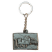 Brushed Metal Scottish Keyring – Nessie, Coo, Collage & More - Heritage Of Scotland - Nessie Collage