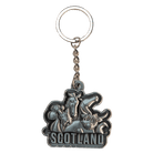 Brushed Metal Scottish Keyring – Nessie, Coo, Collage & More - Heritage Of Scotland - Scotland Collage