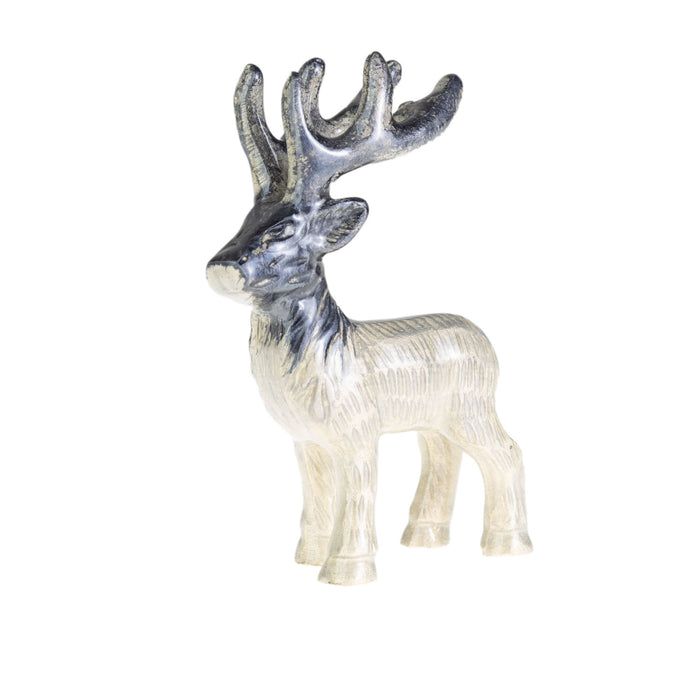 Brushed Silver Highland Stag Medium - Heritage Of Scotland - SILVER